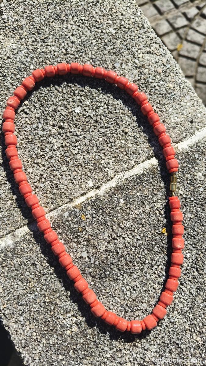 Jewelry: Collier vintage ano 70 corail &eacute;tat neuf