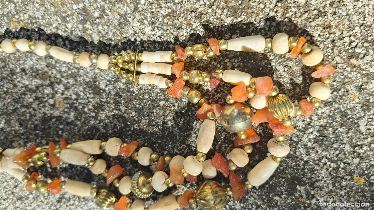 Jewelry: Collier vintage ano 70 boh&eacute;mien