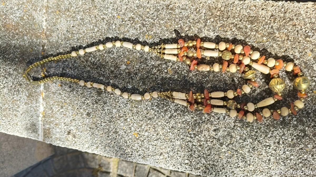 Jewelry: Collier vintage ano 70 boh&eacute;mien