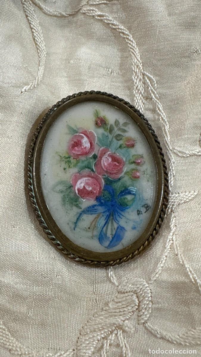 Joyeria: Antiguo broche de porcelana - Foto 5