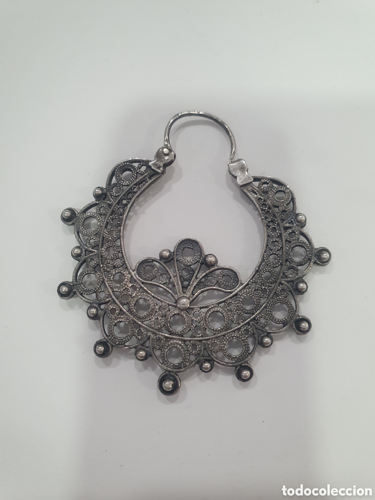 Joyeria: Pendiente regional arracada plata de ley. (L61)