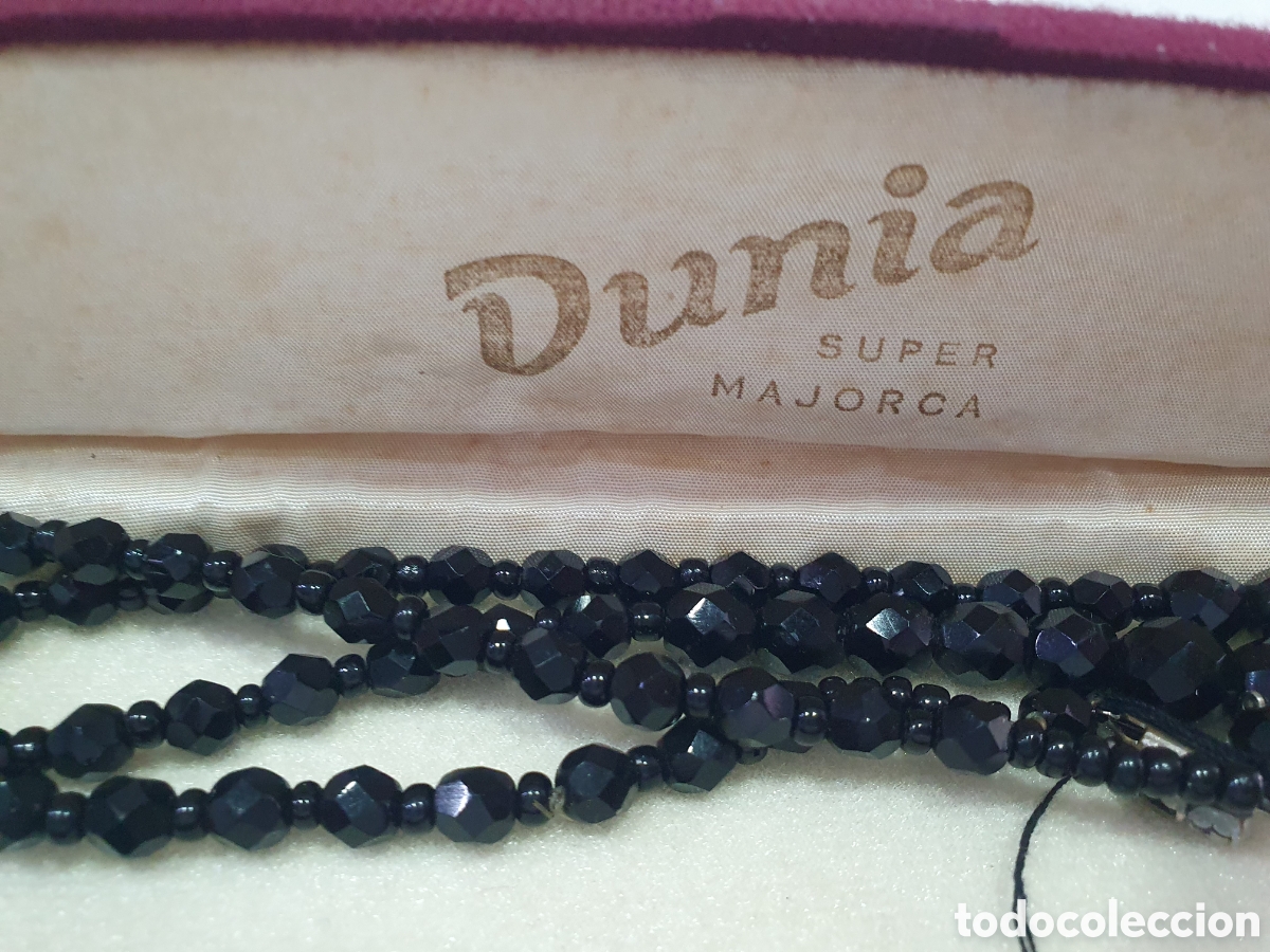 Joyeria: Collar negro vintage. (L57) - Foto 2