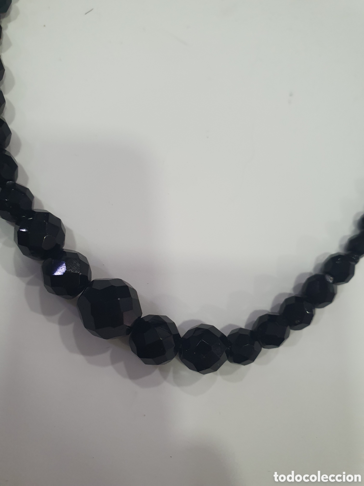 Joyeria: Collar negro vintage. (L57) - Foto 4