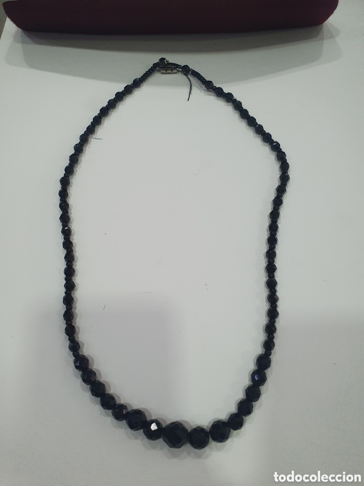 Joyeria: Collar negro vintage. (L57) - Foto 5