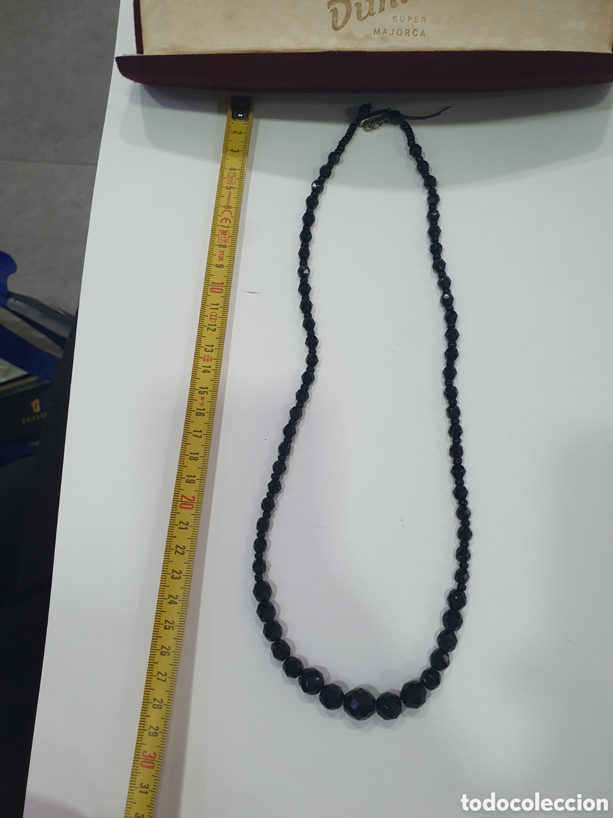 Joyeria: Collar negro vintage. (L57) - Foto 6