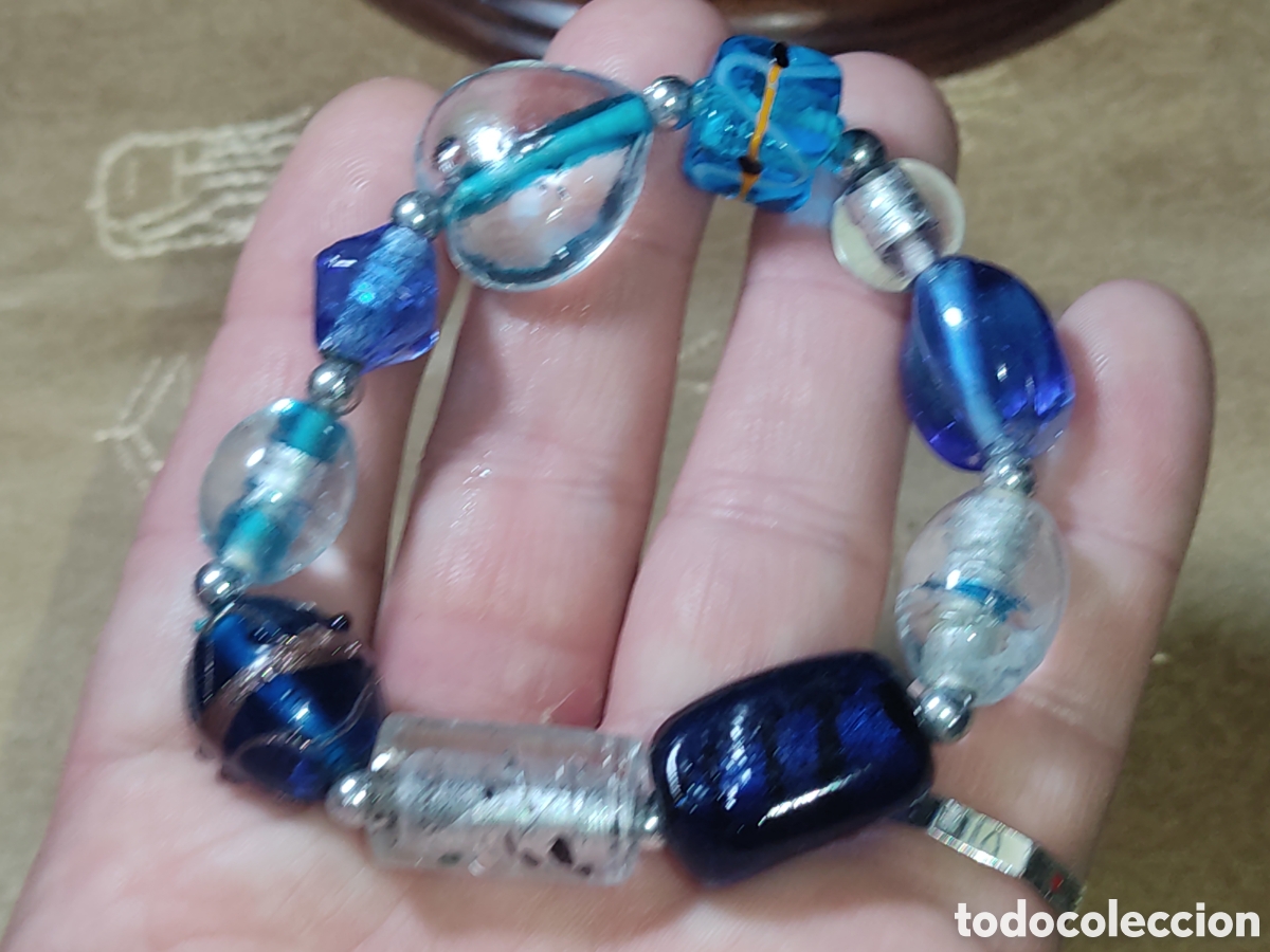 Joyeria: Pulsera de cristal de Murano.Vintage. - Foto 2