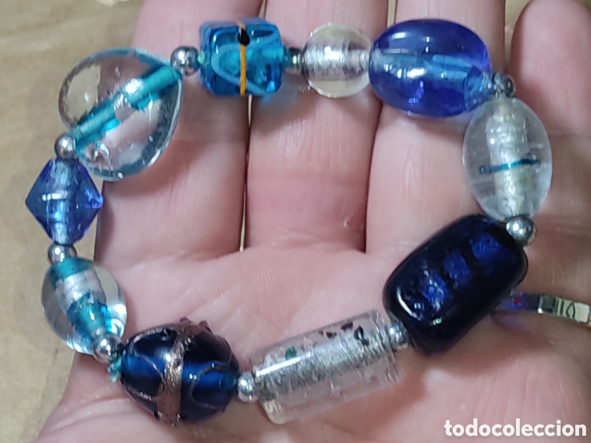 Joyeria: Pulsera de cristal de Murano.Vintage. - Foto 3