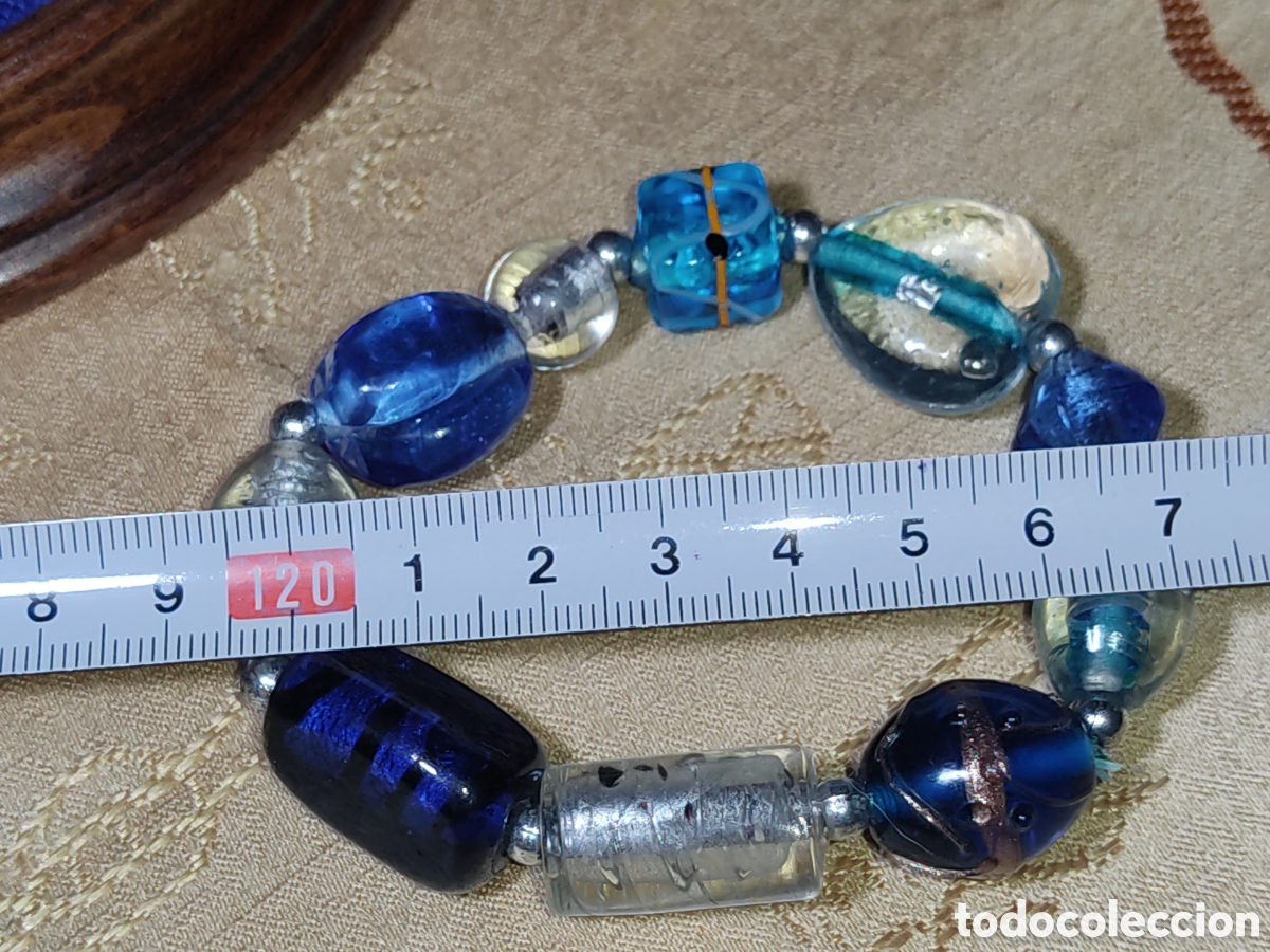 Joyeria: Pulsera de cristal de Murano.Vintage. - Foto 4