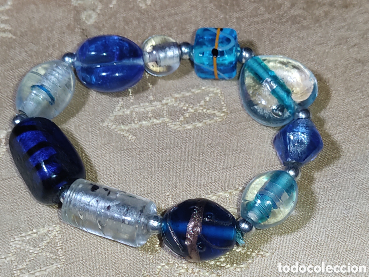 Joyeria: Pulsera de cristal de Murano.Vintage. - Foto 5