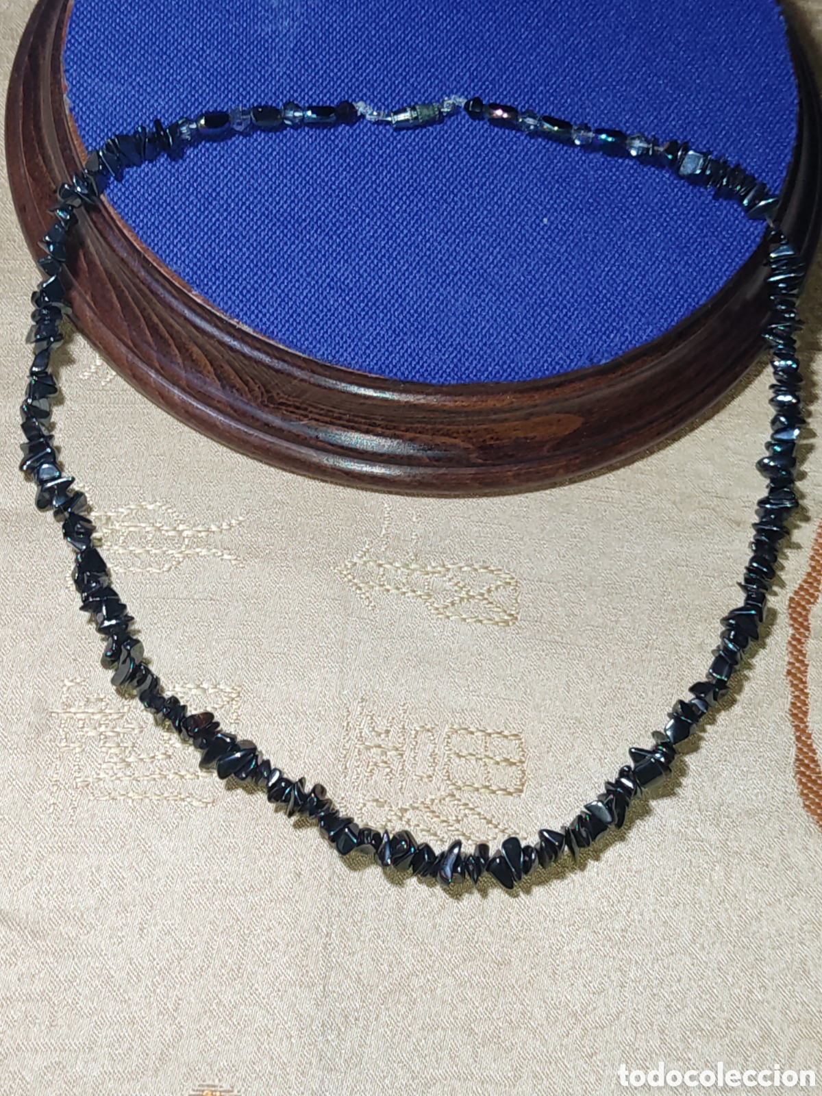 Joyeria: Collar de pepitas de Hematita.Vintage. - Foto 2