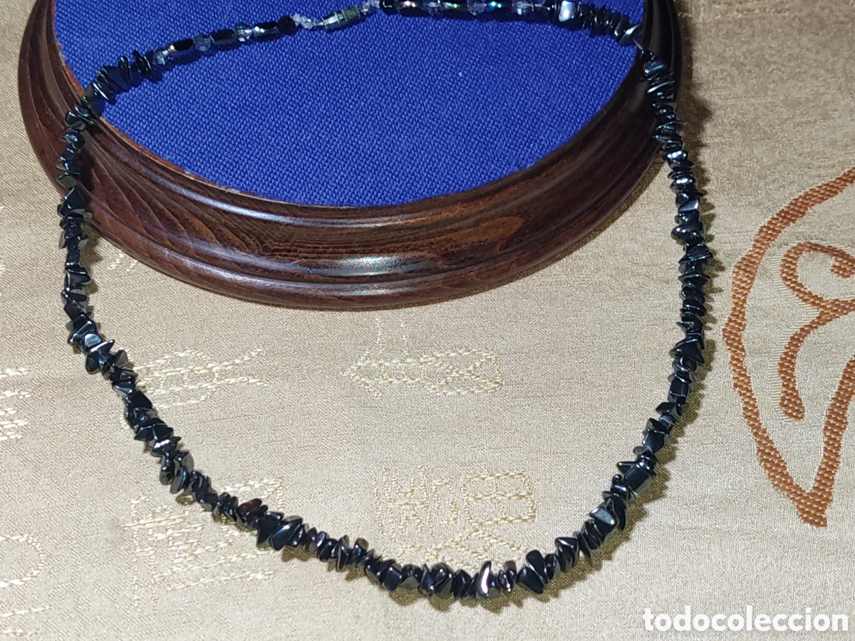 Joyeria: Collar de pepitas de Hematita.Vintage. - Foto 1