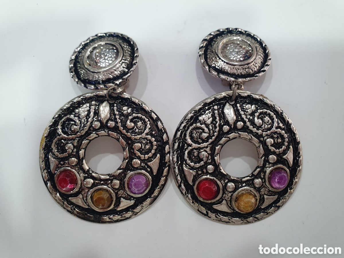 Joyeria: Pendientes bisuteria vintage. (L57) - Foto 2