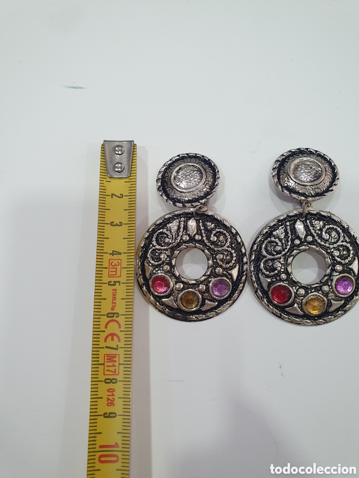 Joyeria: Pendientes bisuteria vintage. (L57) - Foto 3