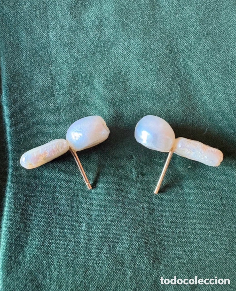 Jewelry: Pendientes de oro 18k y perlas cultivadas
