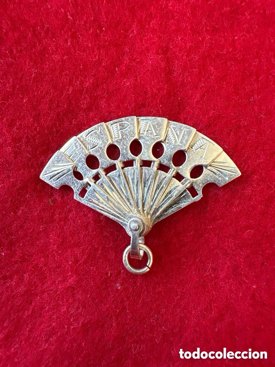 Jewelry: Colgante abanico plata de ley Espa&ntilde;a, Coru&ntilde;a (A5)