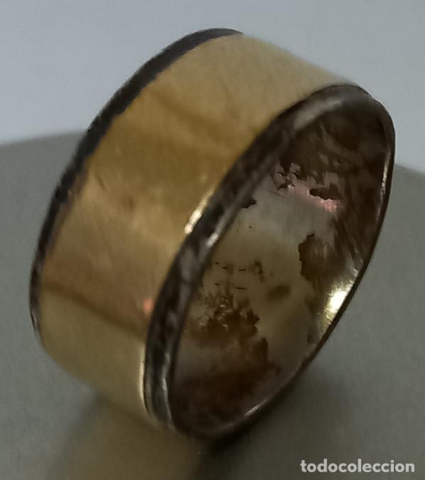 Gioielleria: ANILLO ANTIGUO - EN PLATA DE LEY 925 Y LAMINA EN ORO 18 K.