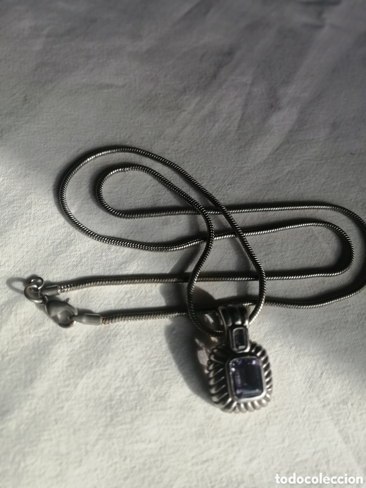 Joyeria: Colgante y cadena de plata de ley 925 - Foto 1