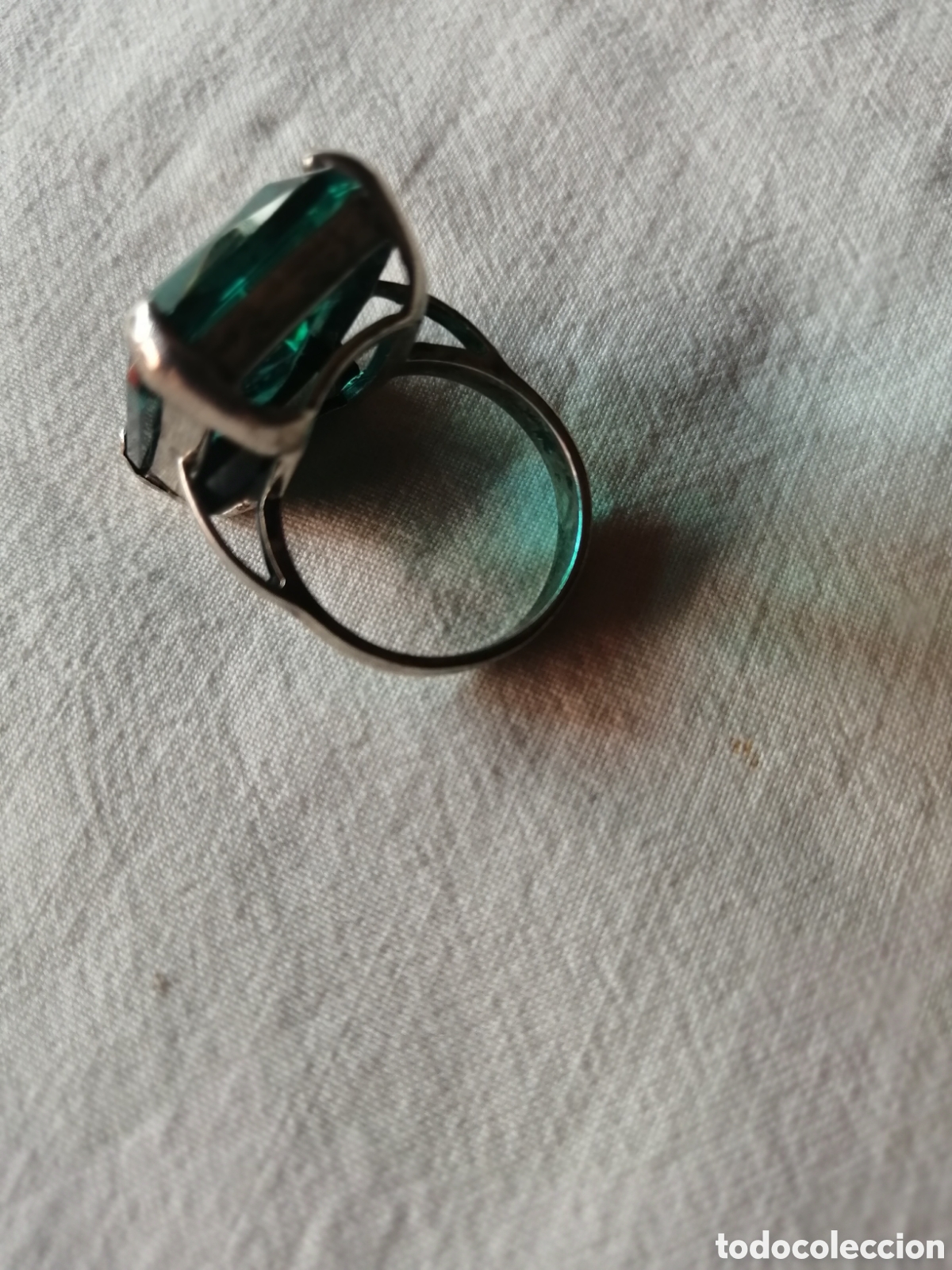 Joyeria: Espectacular anillo de plata y berilo - Foto 2