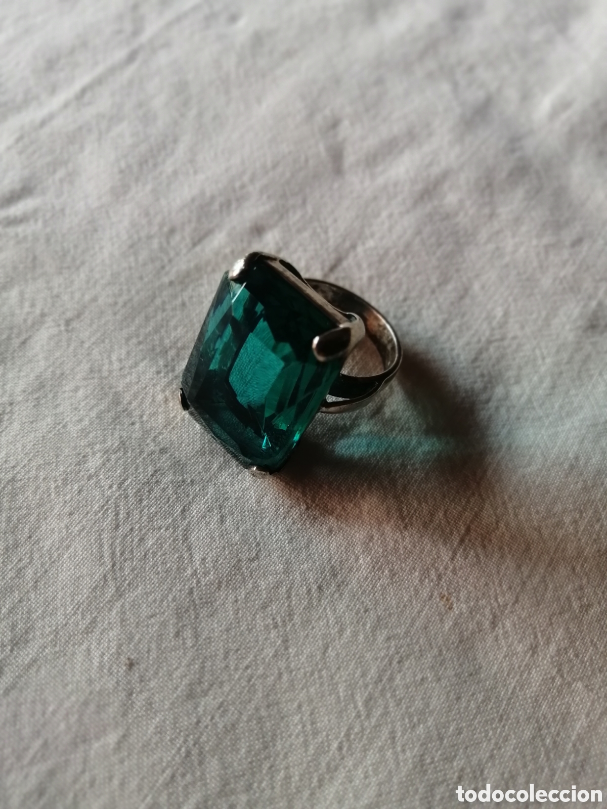 Joyeria: Espectacular anillo de plata y berilo - Foto 1