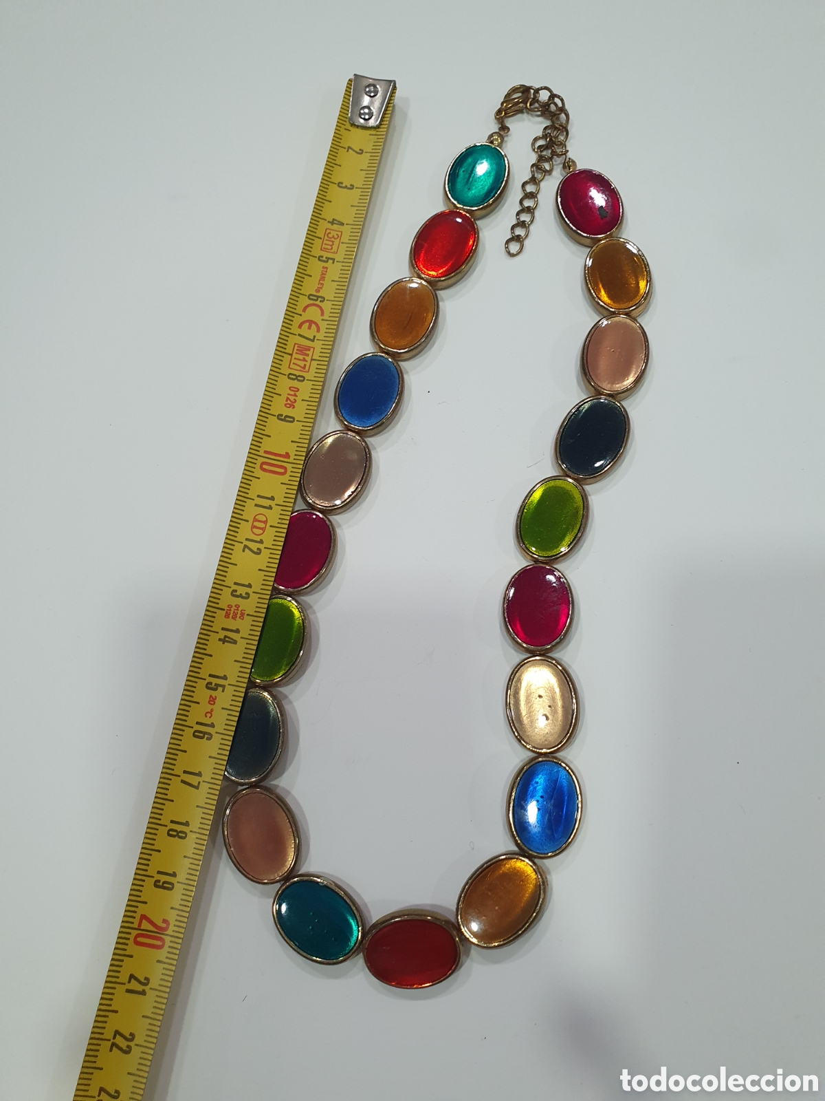 Joyeria: Gargantilla dorada y de colores. (L127) - Foto 2