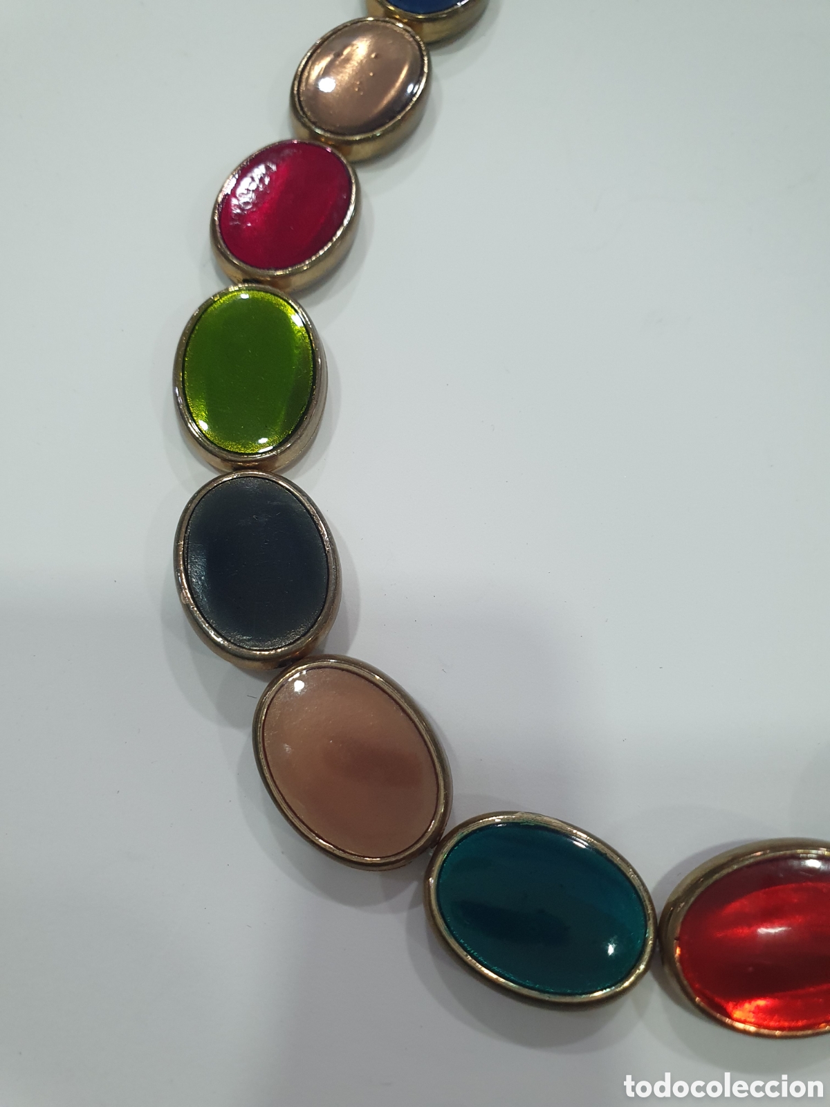 Joyeria: Gargantilla dorada y de colores. (L127) - Foto 3