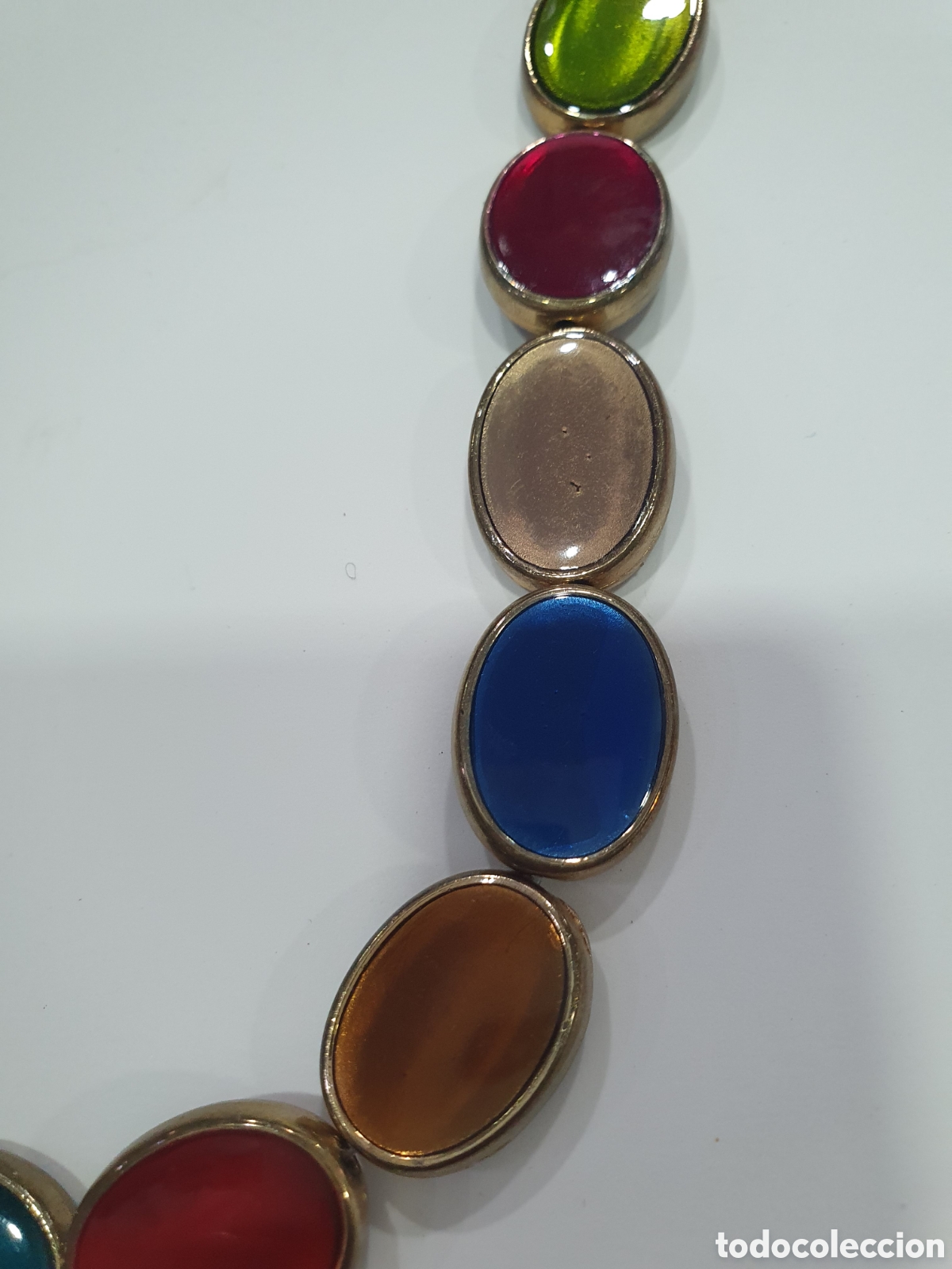 Joyeria: Gargantilla dorada y de colores. (L127) - Foto 4