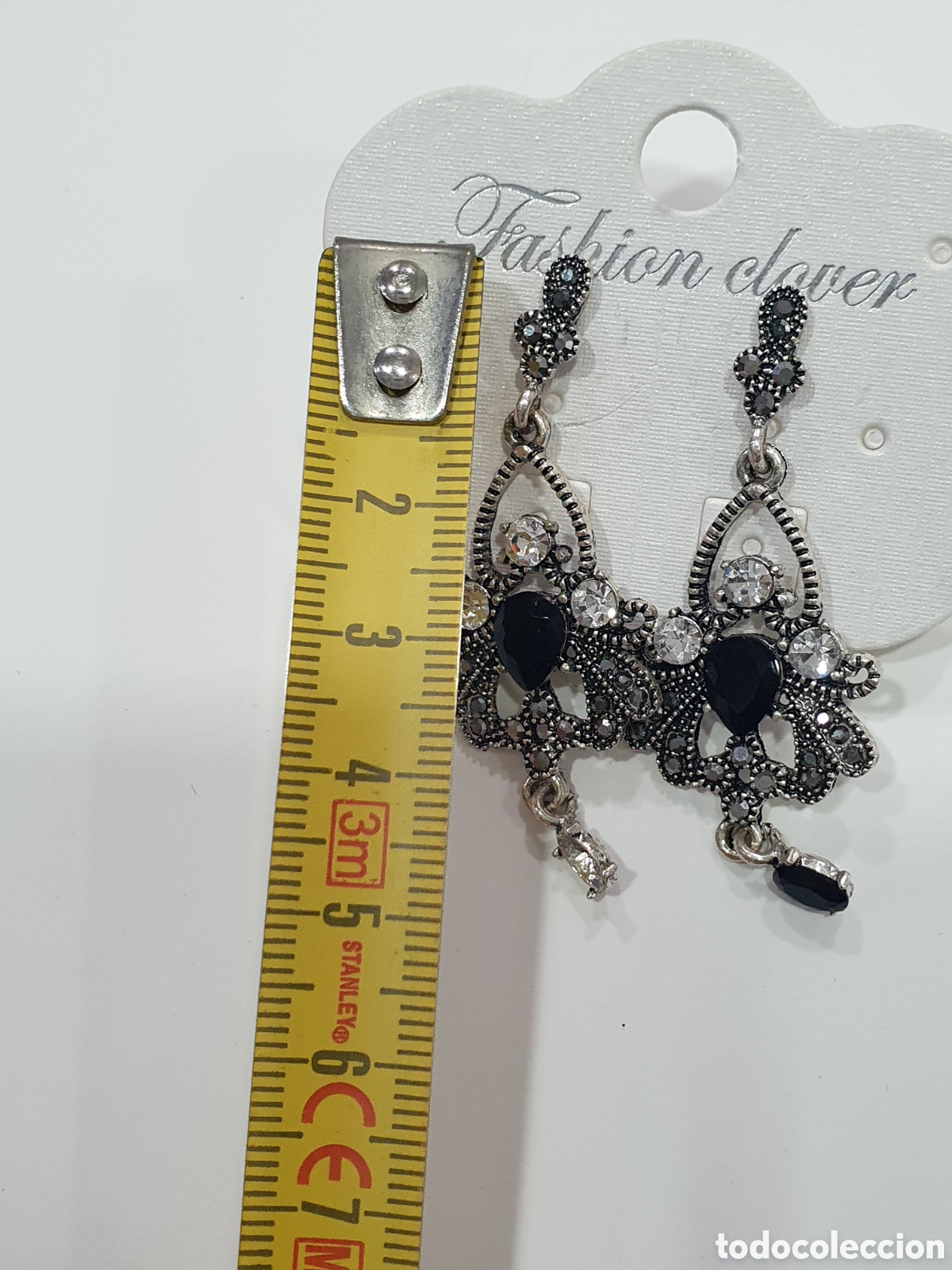 Joyeria: Pendientes metal y piedras. (L127) - Foto 3