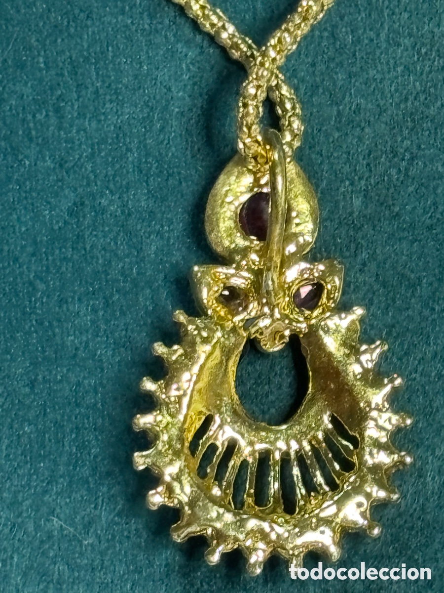 Joyeria: Colgante dorado con strass - Foto 3