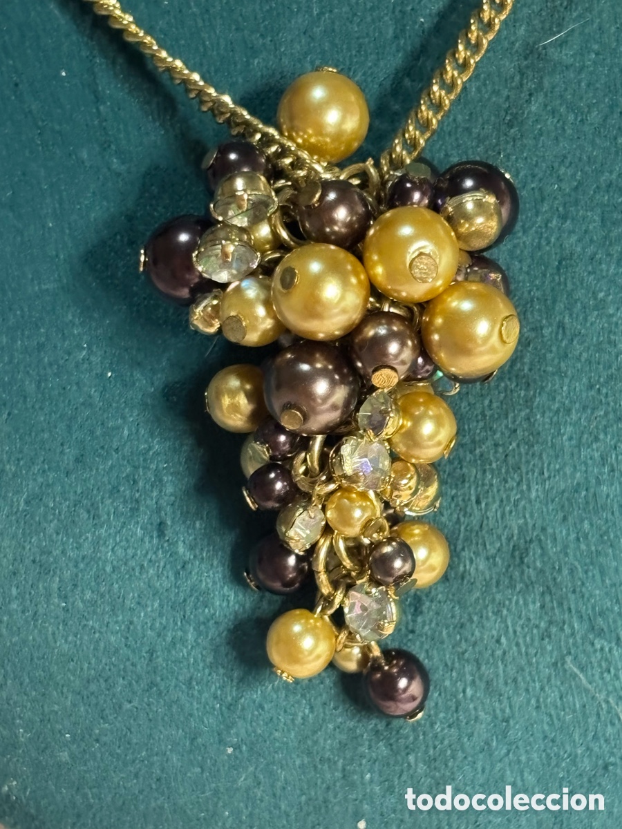 Joyeria: Colgante s&iacute;mil perlas cadena racimo - Foto 2