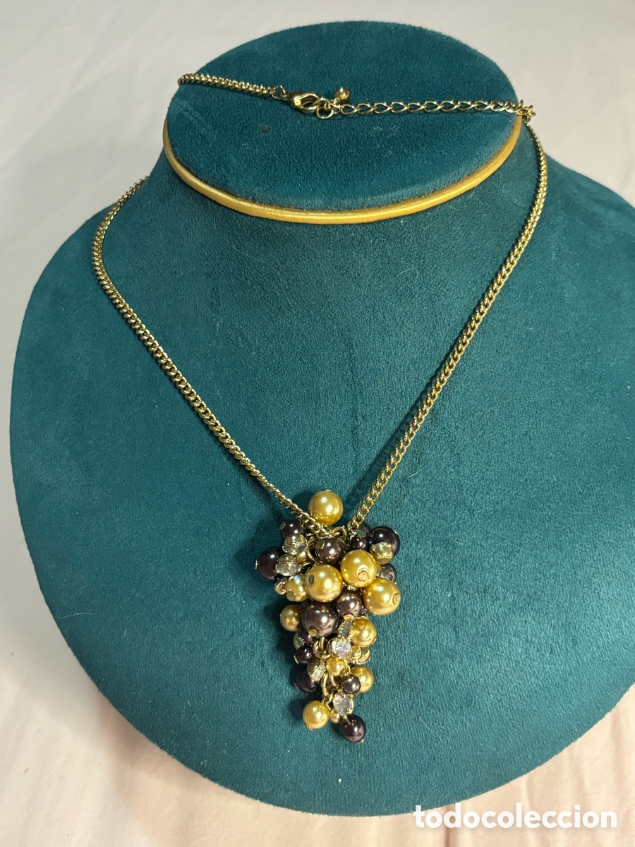 Joyeria: Colgante s&iacute;mil perlas cadena racimo - Foto 1
