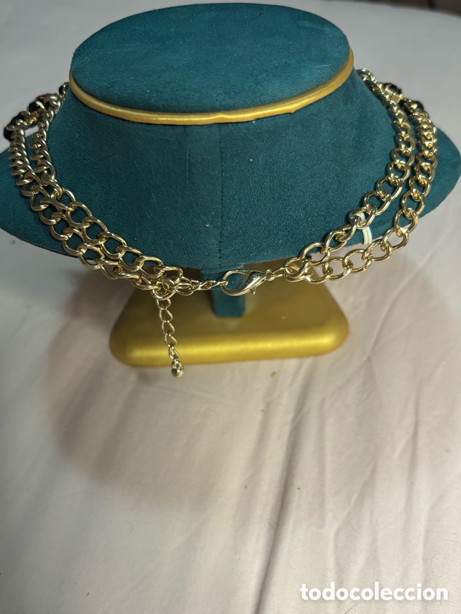 Joyeria: Gargantilla de metal dorado - Foto 2