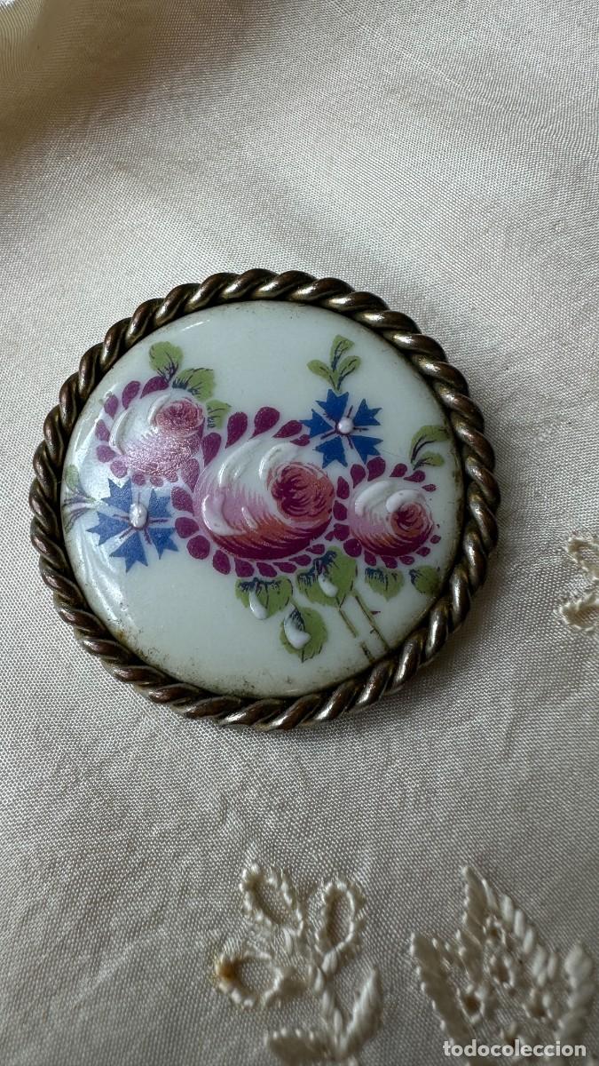 Joyeria: Antiguo broche redondo - Foto 1