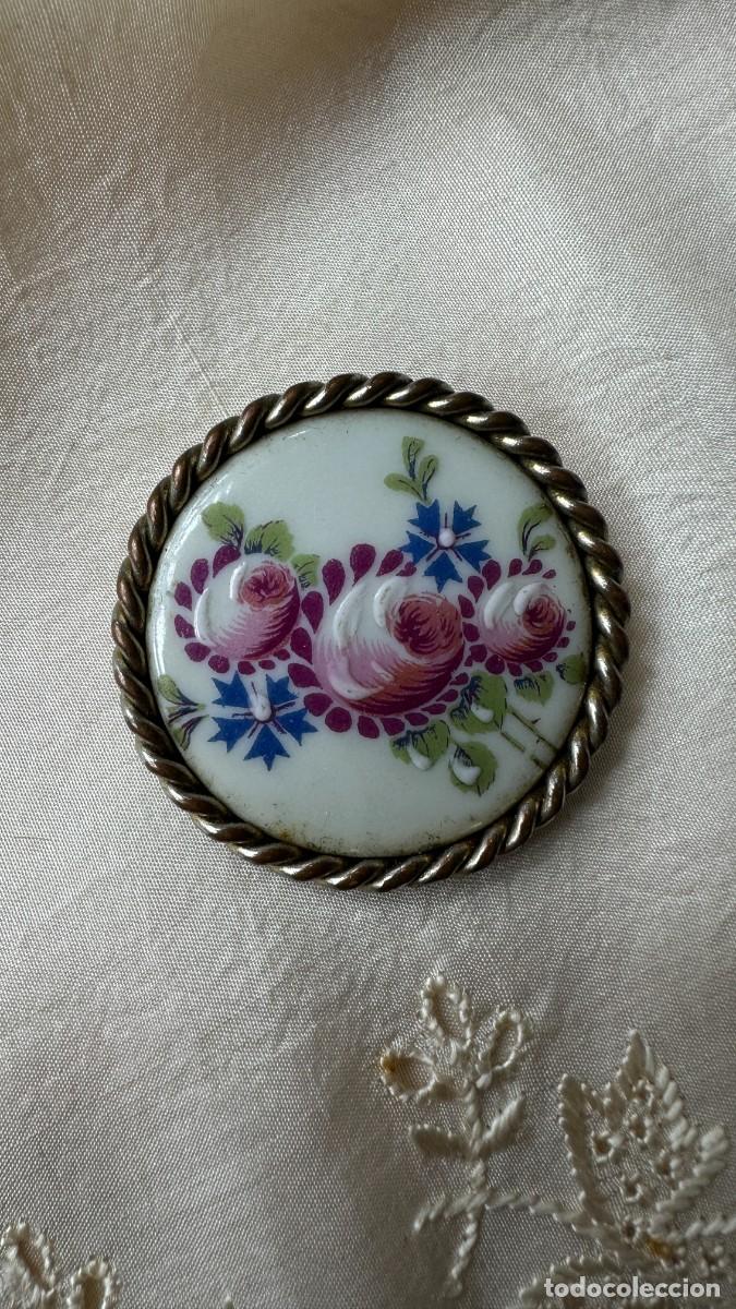 Joyeria: Antiguo broche redondo - Foto 5