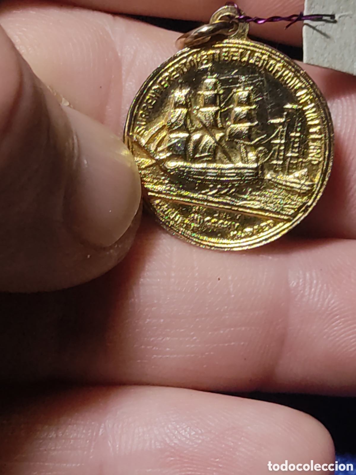 Joyeria: Medalla Napole&oacute;n dorada en relieve. *1* - Foto 3