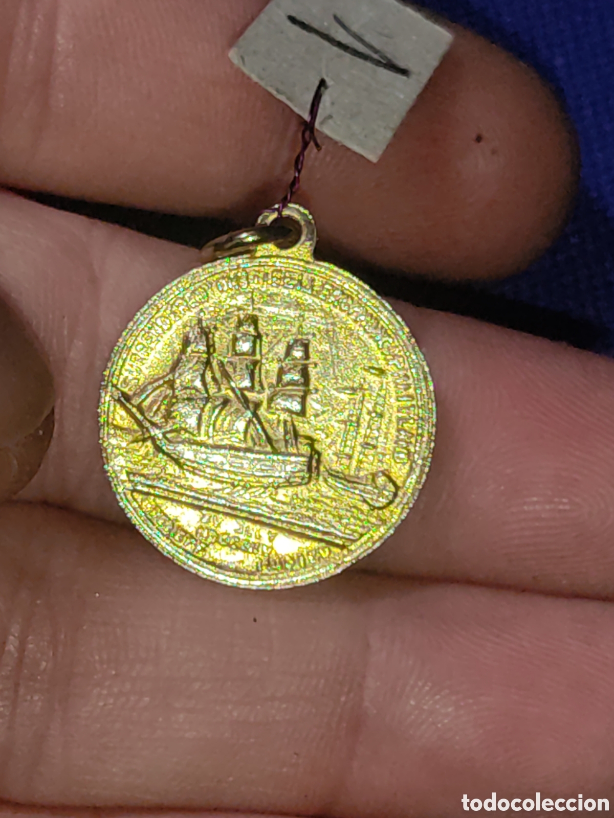 Joyeria: Medalla Napole&oacute;n dorada en relieve. *1* - Foto 4