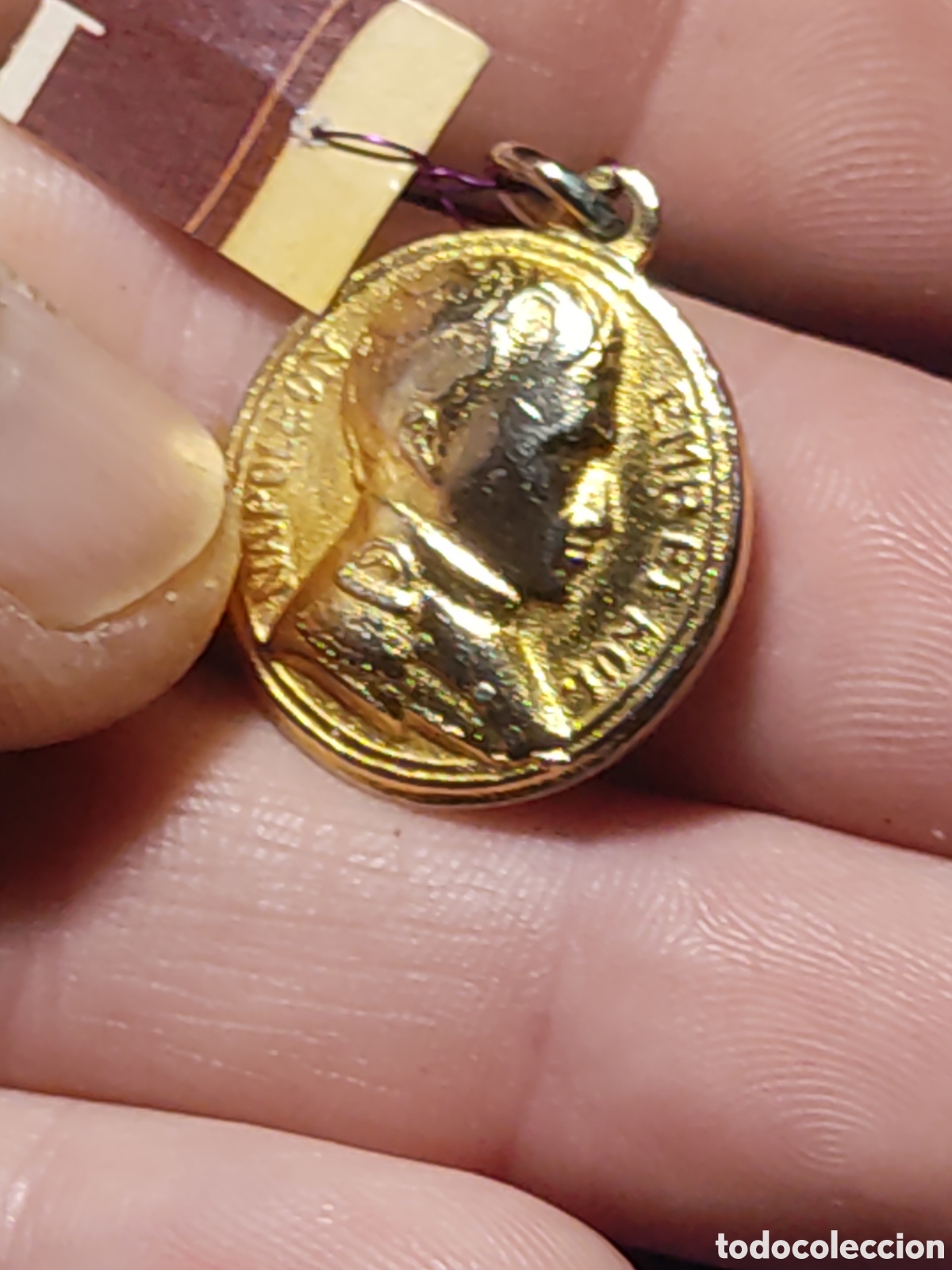 Joyeria: Medalla Napole&oacute;n dorada en relieve. *1* - Foto 6