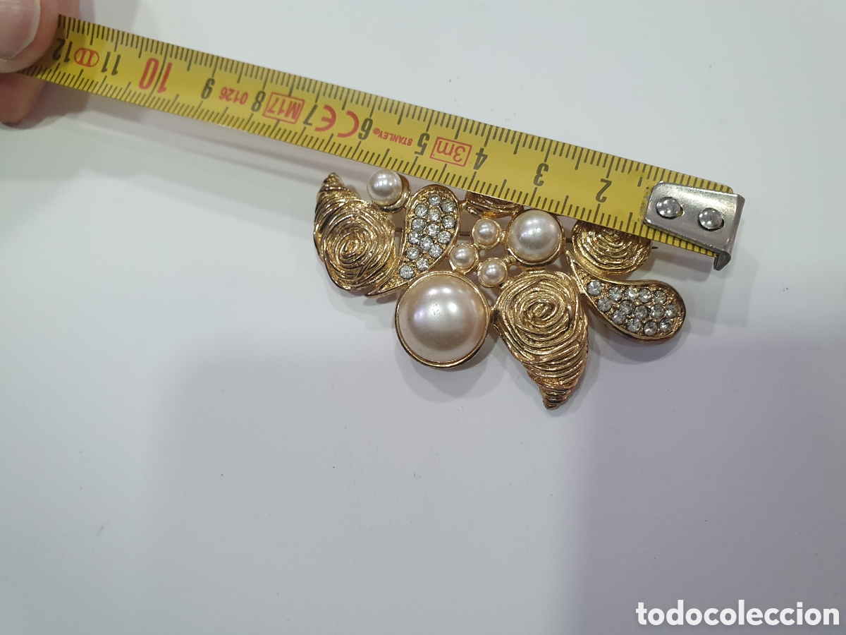 Joyeria: Broche dorado vintage. (L57) - Foto 2
