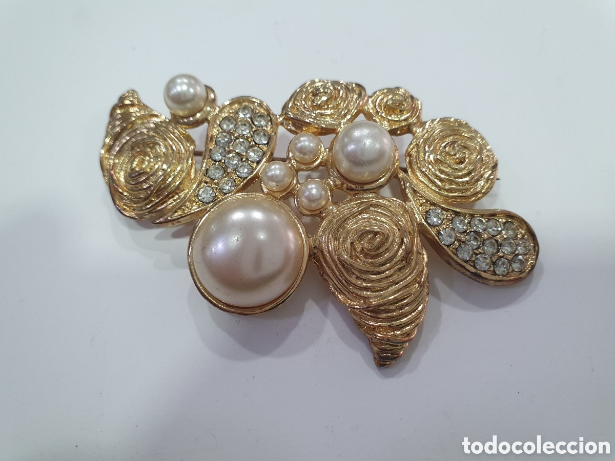 Joyeria: Broche dorado vintage. (L57) - Foto 1