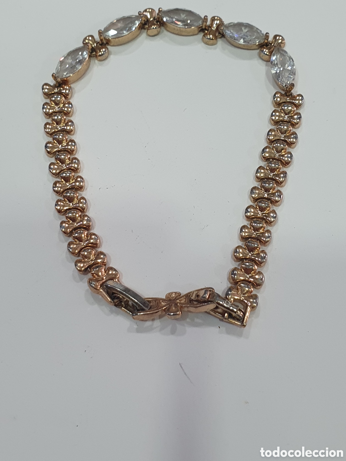 Joyeria: Pulsera dorada con piedras. (L65) - Foto 3