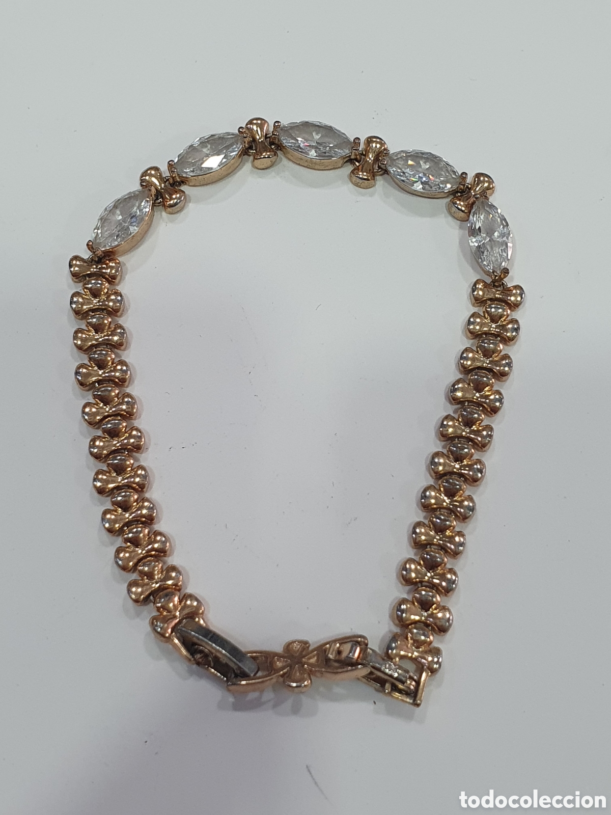 Joyeria: Pulsera dorada con piedras. (L65) - Foto 1