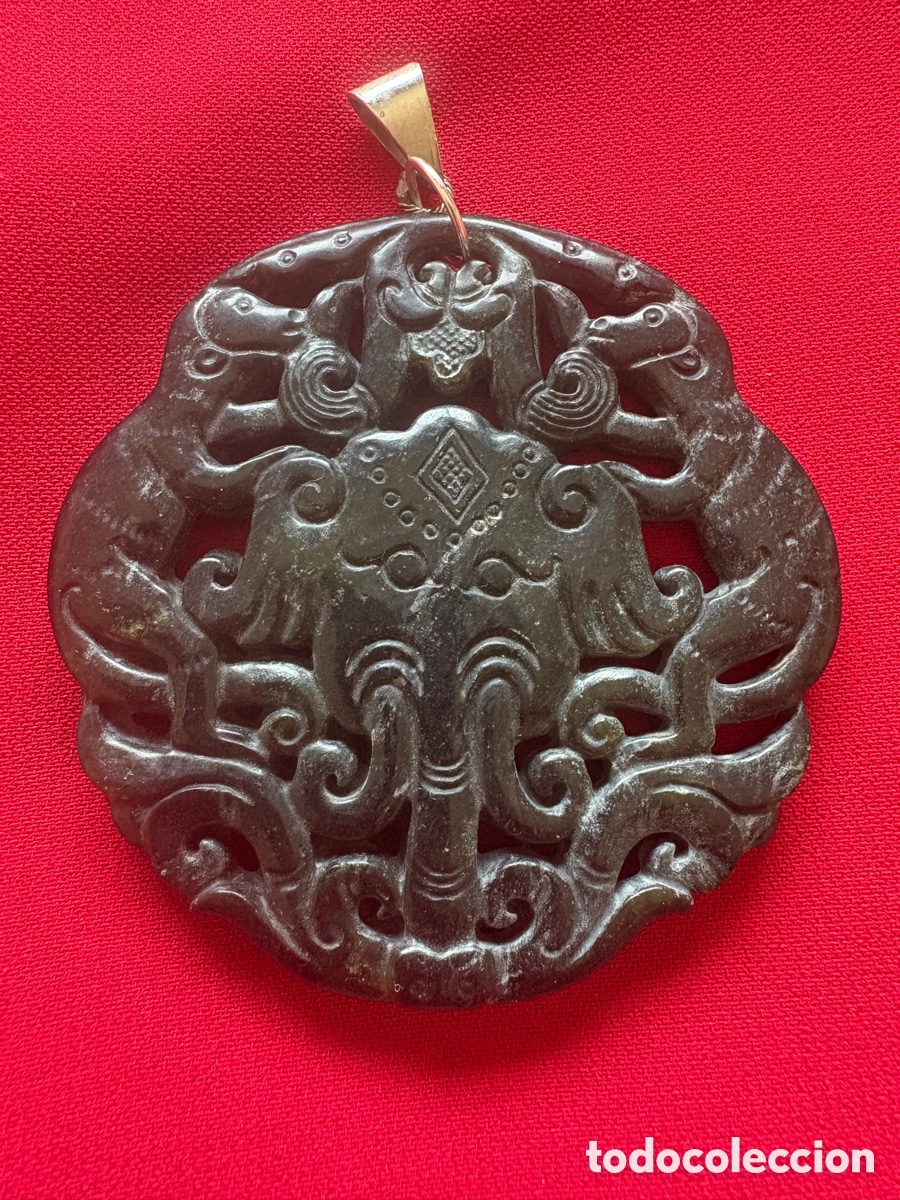 Gioielleria: Antiguo colgante de jade (A5)