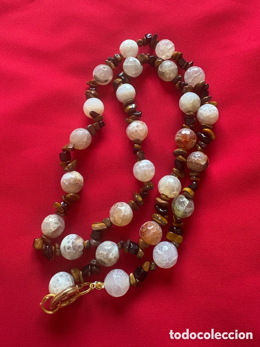 Joaillerie: Collar piedras naturales y ojo de tigre (A5)