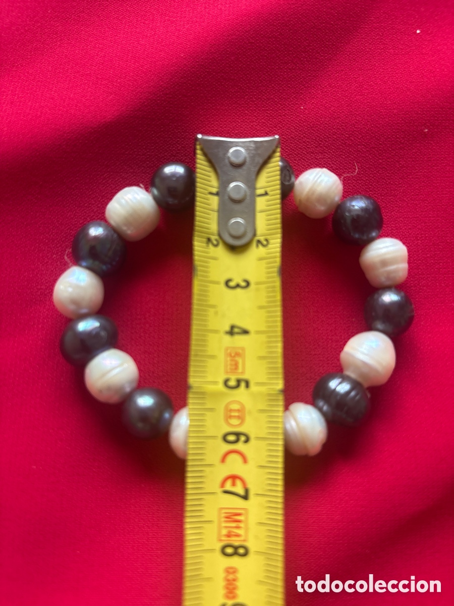 Joyeria: Pulsera el&aacute;stica con perlas cultivadas (A5) - Foto 2