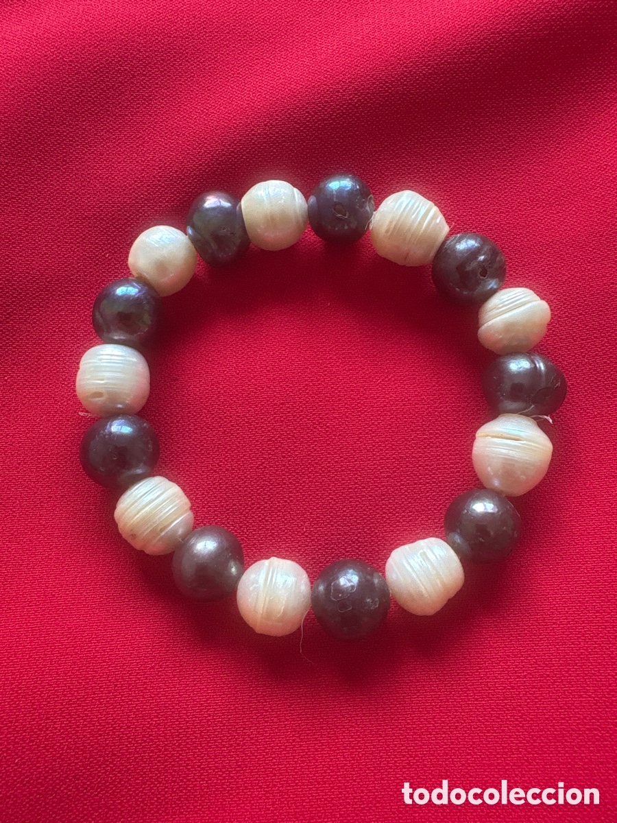 Joyeria: Pulsera el&aacute;stica con perlas cultivadas (A5) - Foto 1