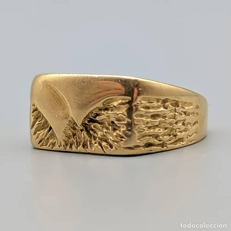 Schmuck: Anel de diamantes em ouro multicolorido 18 quilates, 3,55 gramas, 16,5mm