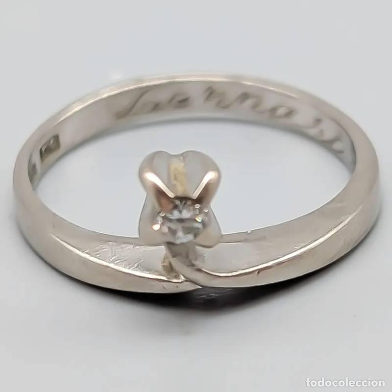 Schmuck: Anel de diamantes em ouro 18 quilates, 2,49 gramas, 16mm