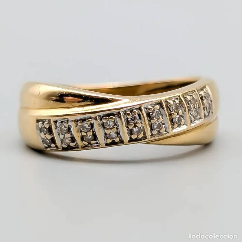 Schmuck: Anel de cocktail em ouro multicolorido 18 quilates, 12,48 gramas, 18,25mm