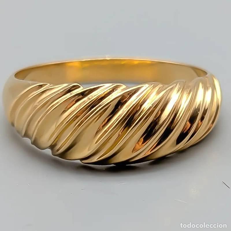 Schmuck: Anel em ouro 18 quilates com pedras, 1,42 gramas, 17,75mm