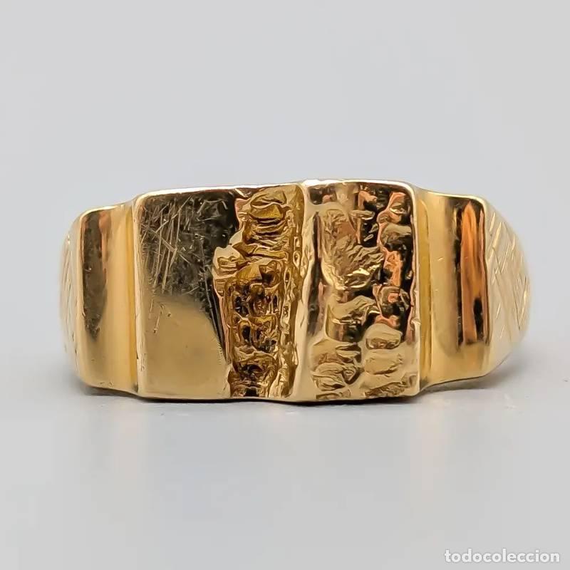 Joyeria: Anel de diamantes em ouro multicolorido 18 quilates, 3,44 gramas, 16,25mm