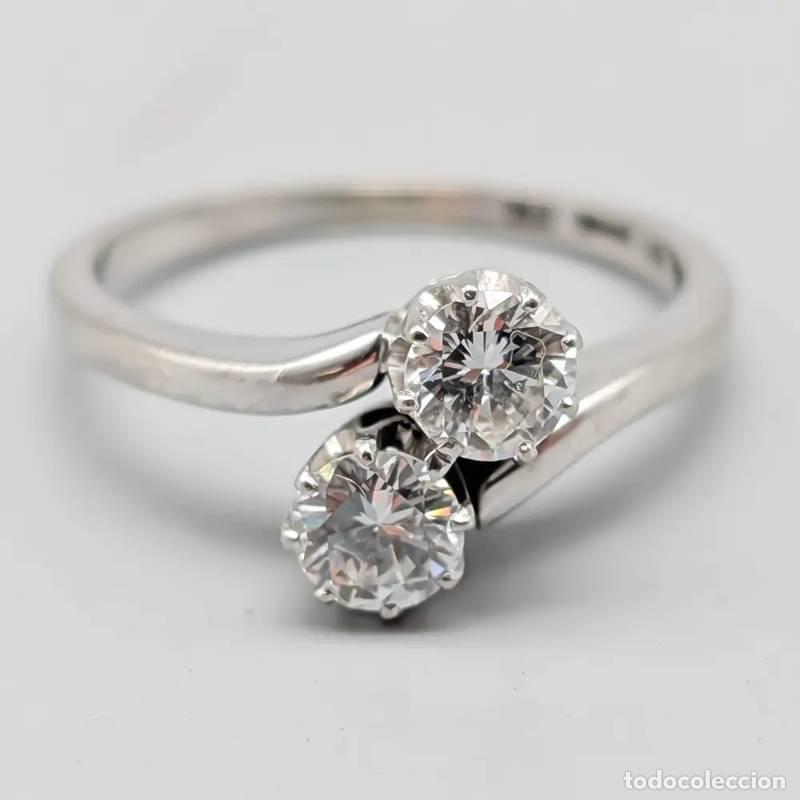 Jewelry: Anel de sinete em ouro 18 quilates com pedra branca, 4,38 gramas, 21mm